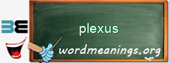 WordMeaning blackboard for plexus